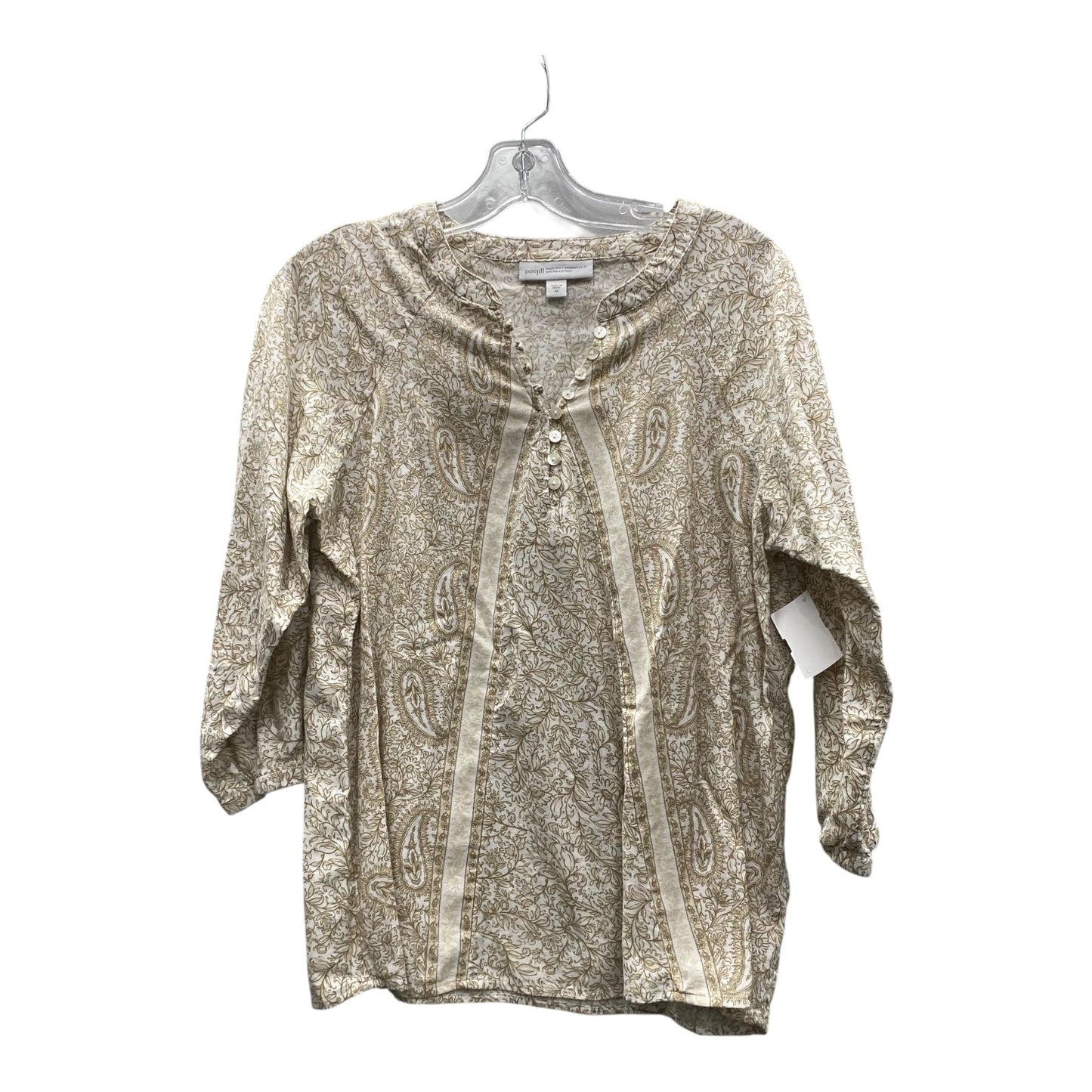 Top Ls By Pure Jill In Tan, Size:Xs