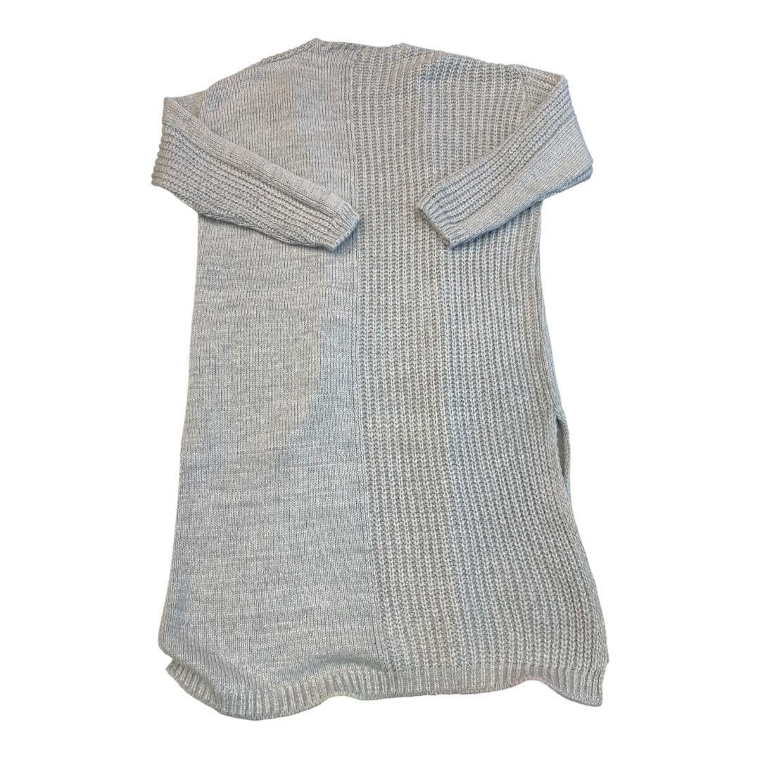Sweater Cardigan By Top Shop In Grey, Size:4