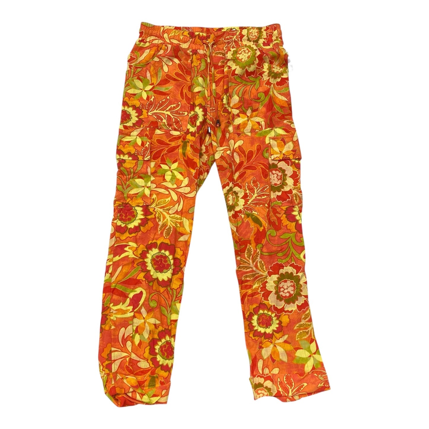 Pants Designer By Frye In Floral Print, Size:M