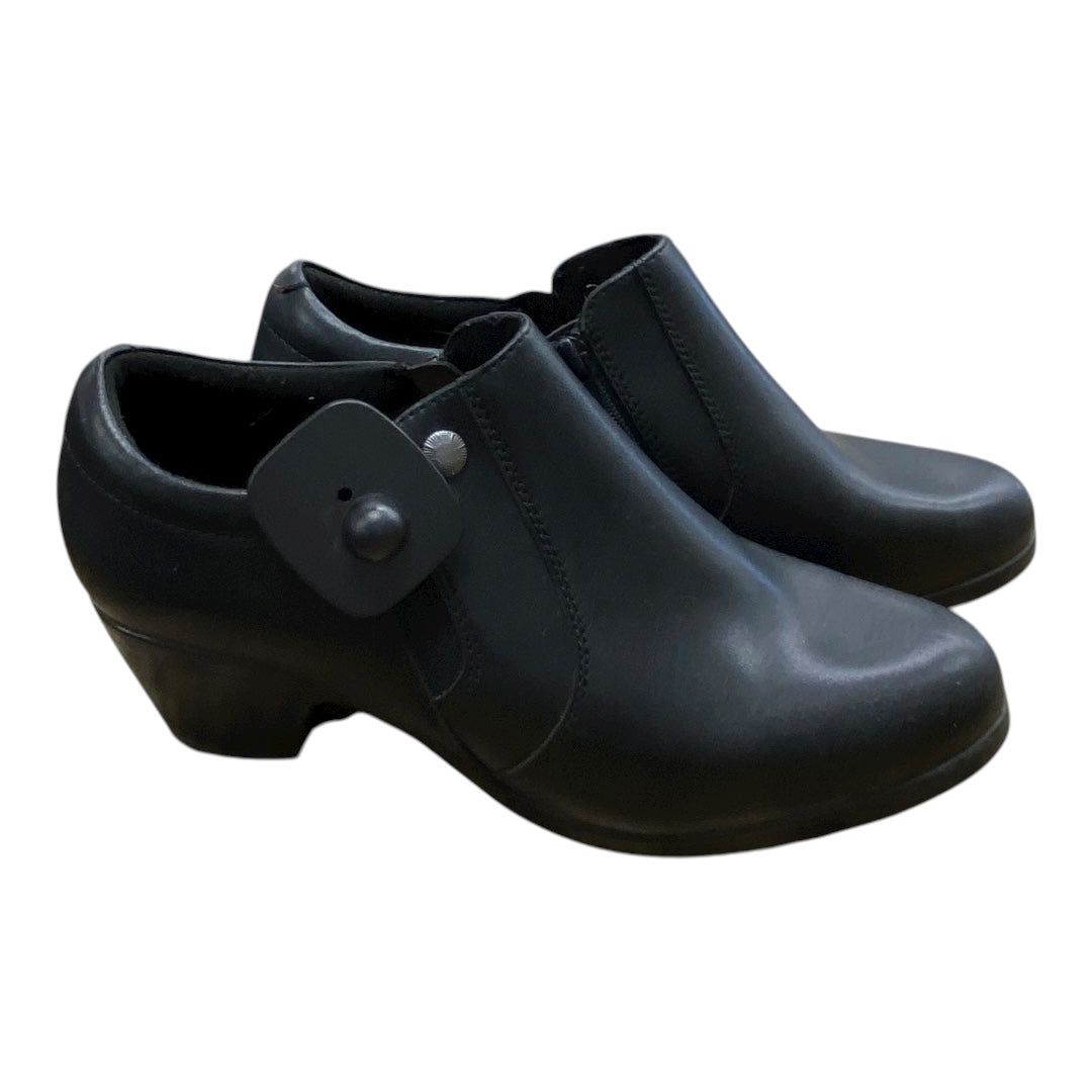Boots Ankle Heels By Clarks In Black, Size:9