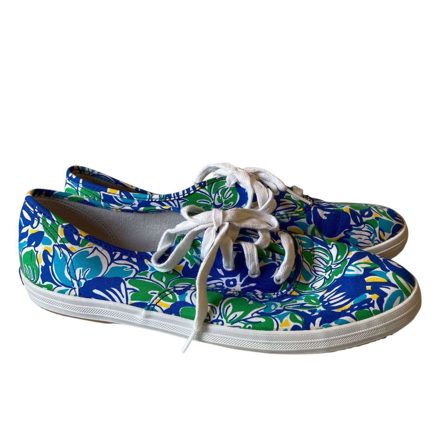 Shoes Designer By Lilly Pulitzer In Blue & Green, Size:10