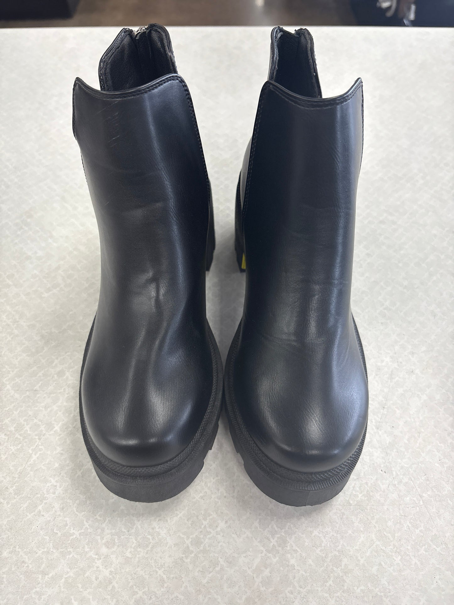 BOOTS ANKLE FLATS by QUPID In BLACK, Size: 6