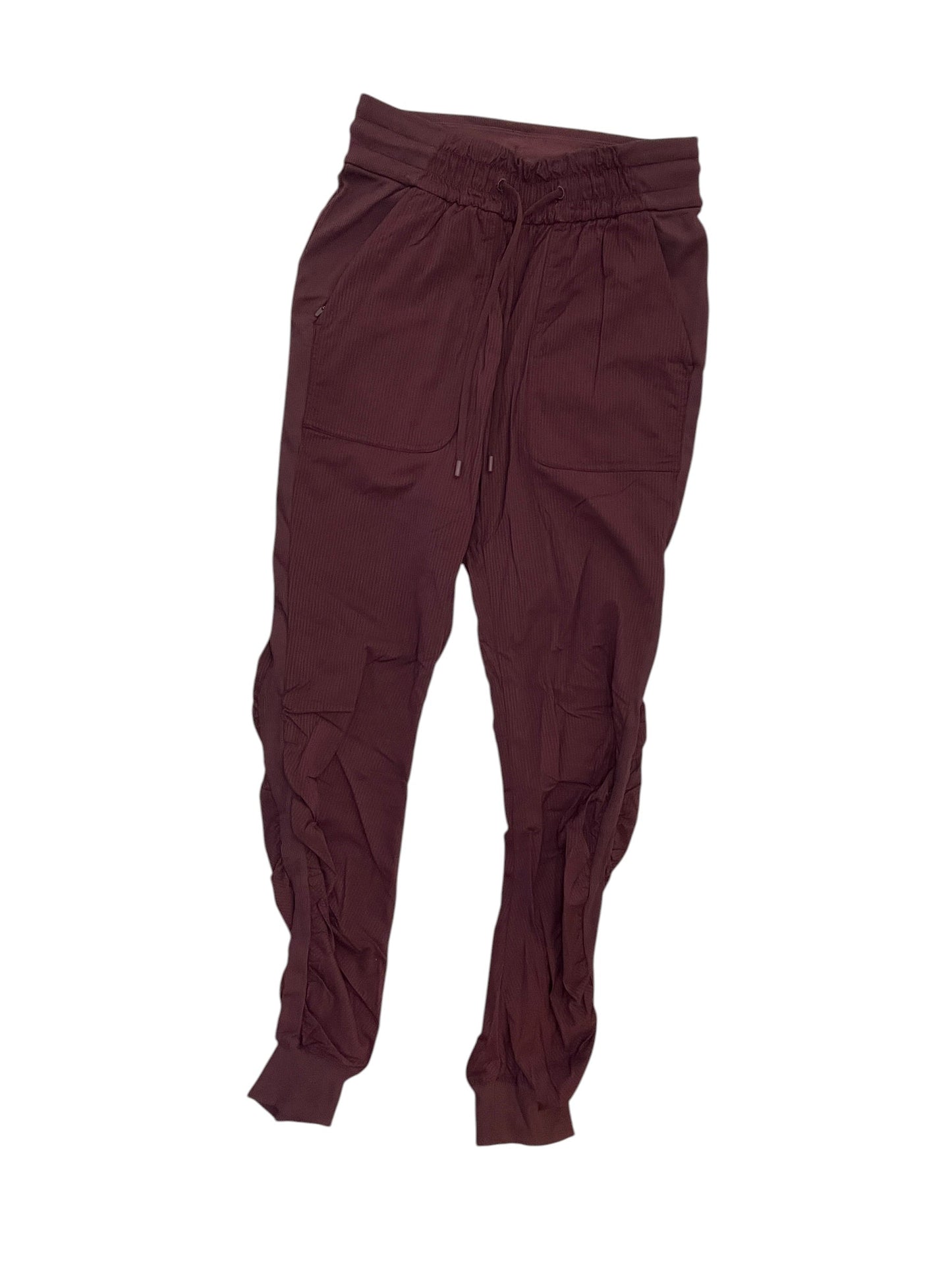 Athletic Pants By Lululemon In Maroon, Size:S