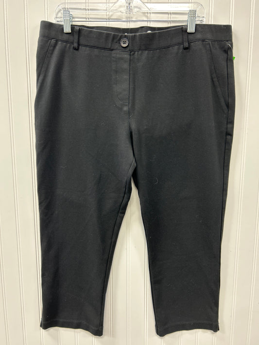 Pants Cropped By Betabrand In Black, Size:Xl