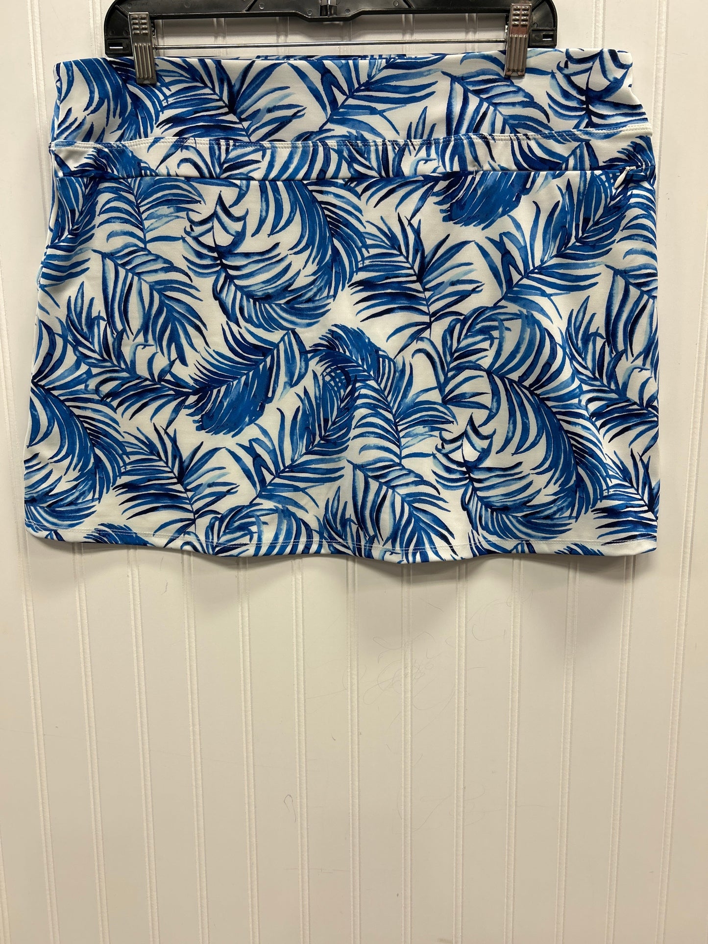 Athletic Skort By Tommy Bahama In Blue & White, Size:Xl