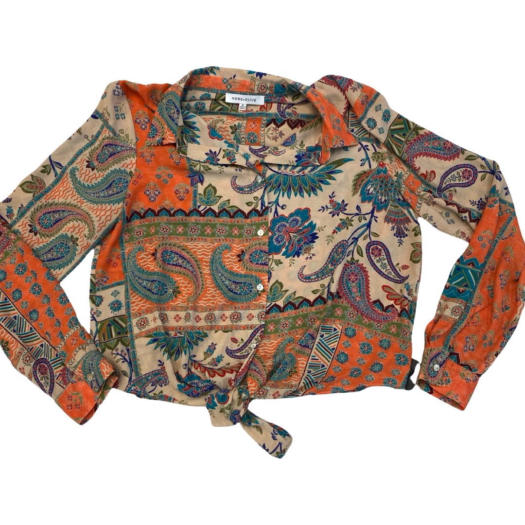 Top Ls By Rose And Olive In Multi, Size:M