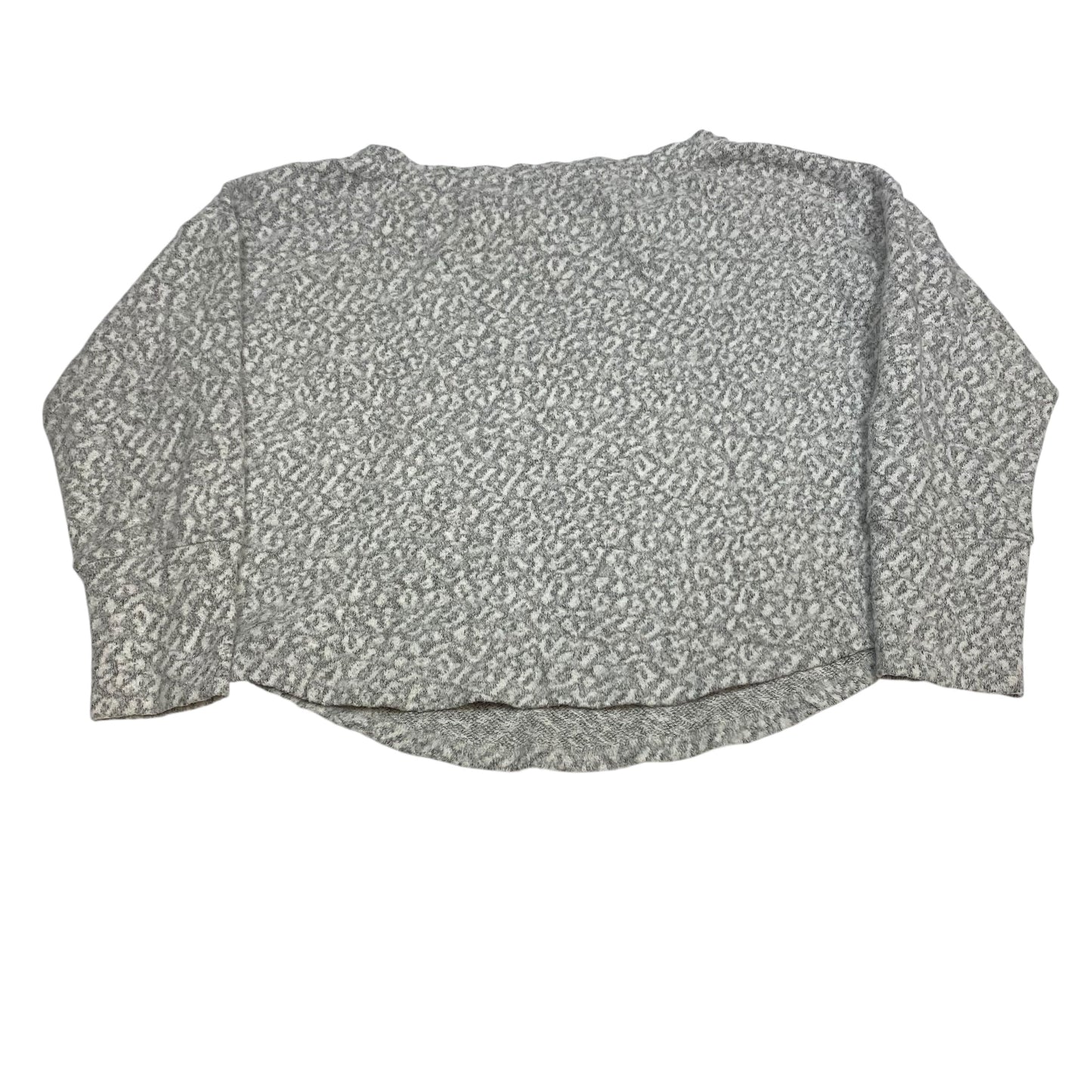 Sweater By Anthropologie In Grey & White, Size:M