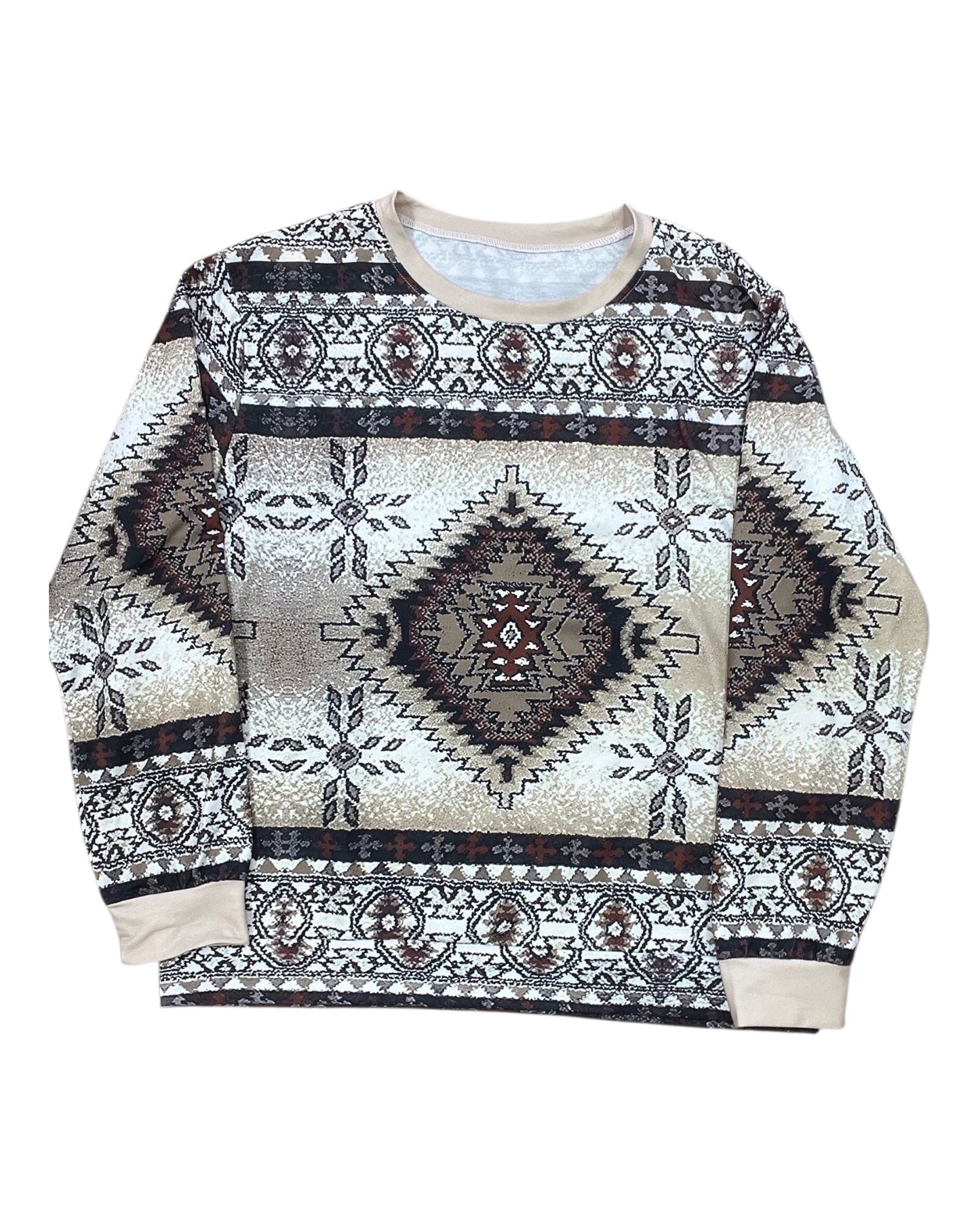 Top Ls By Clothes Mentor In Brown & Tan, Size:1X