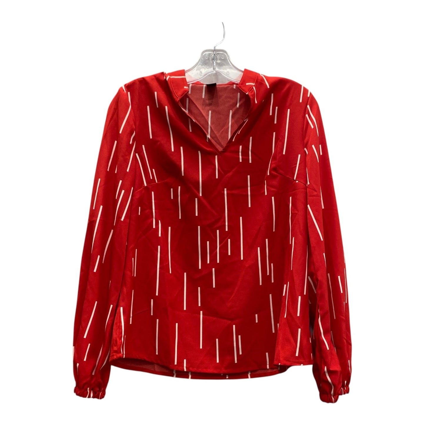Top Ls By Shein In Red & White, Size:S