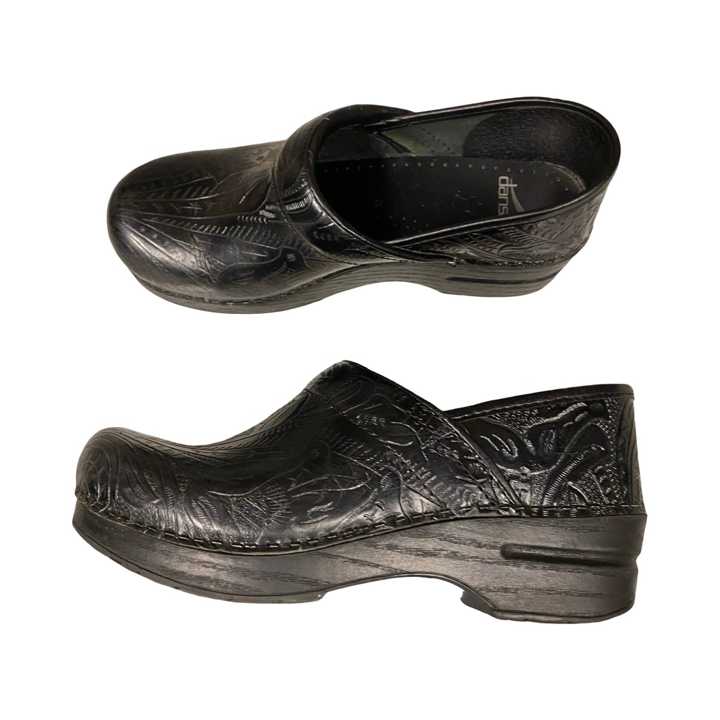 Shoes Heels Block By Dansko In Black, Size:7.5