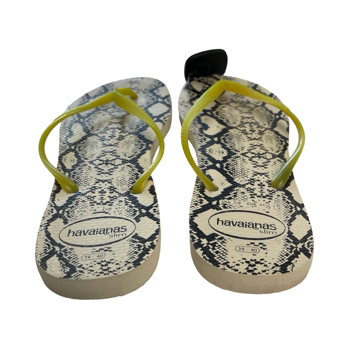 Sandals Flip Flops By Havaianas In Snakeskin Print, Size:8