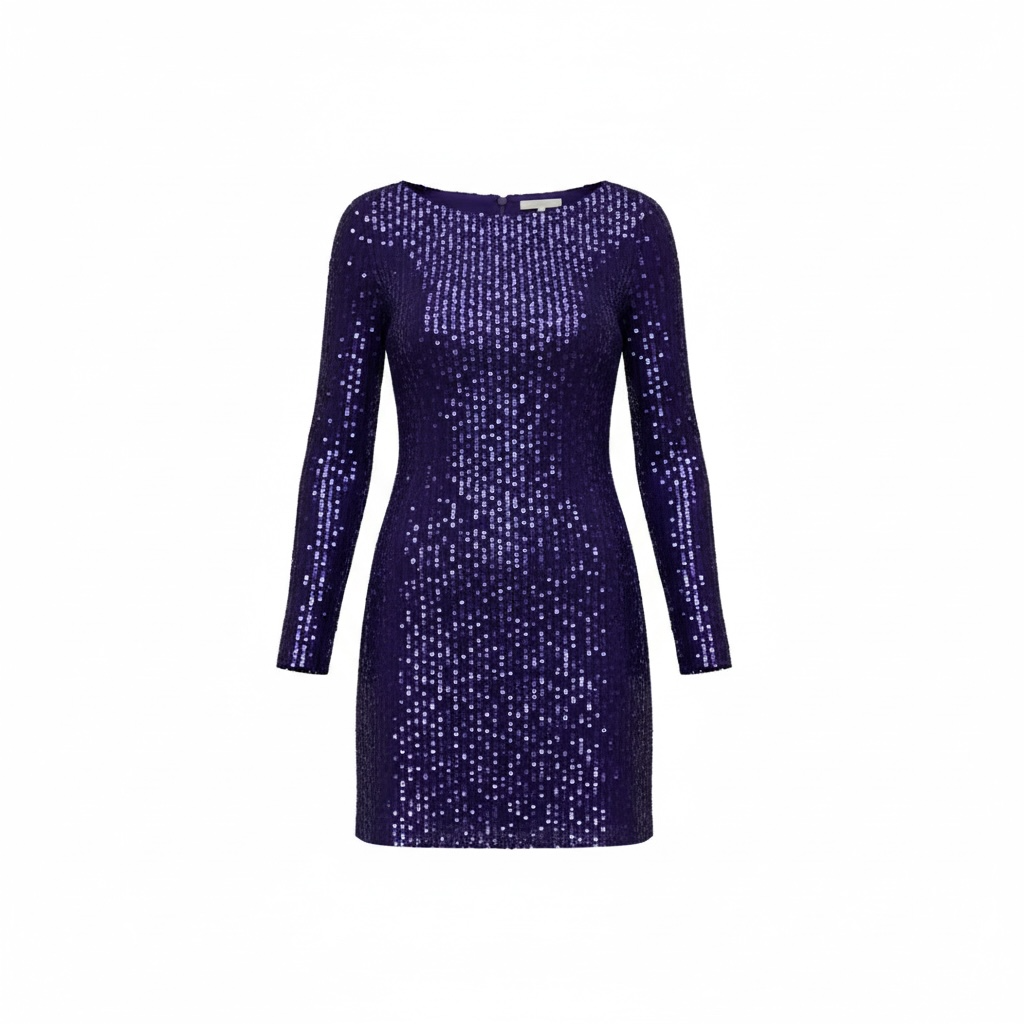 Designer Dress Party Short By Aidan Mattox In Purple, Size: 10