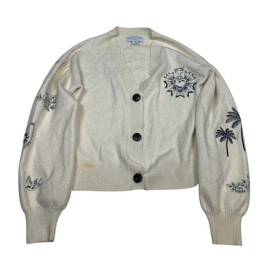 Sweater Cardigan By Never Fully Dressed In Cream, Size:Se
