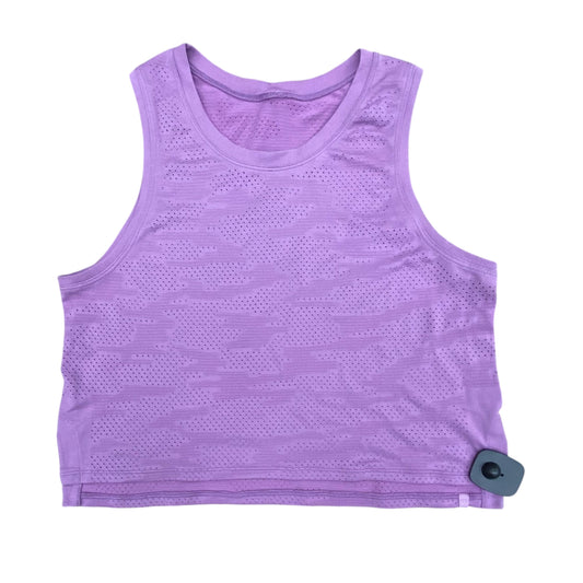 Athletic Tank Top By Lululemon In Purple, Size:S