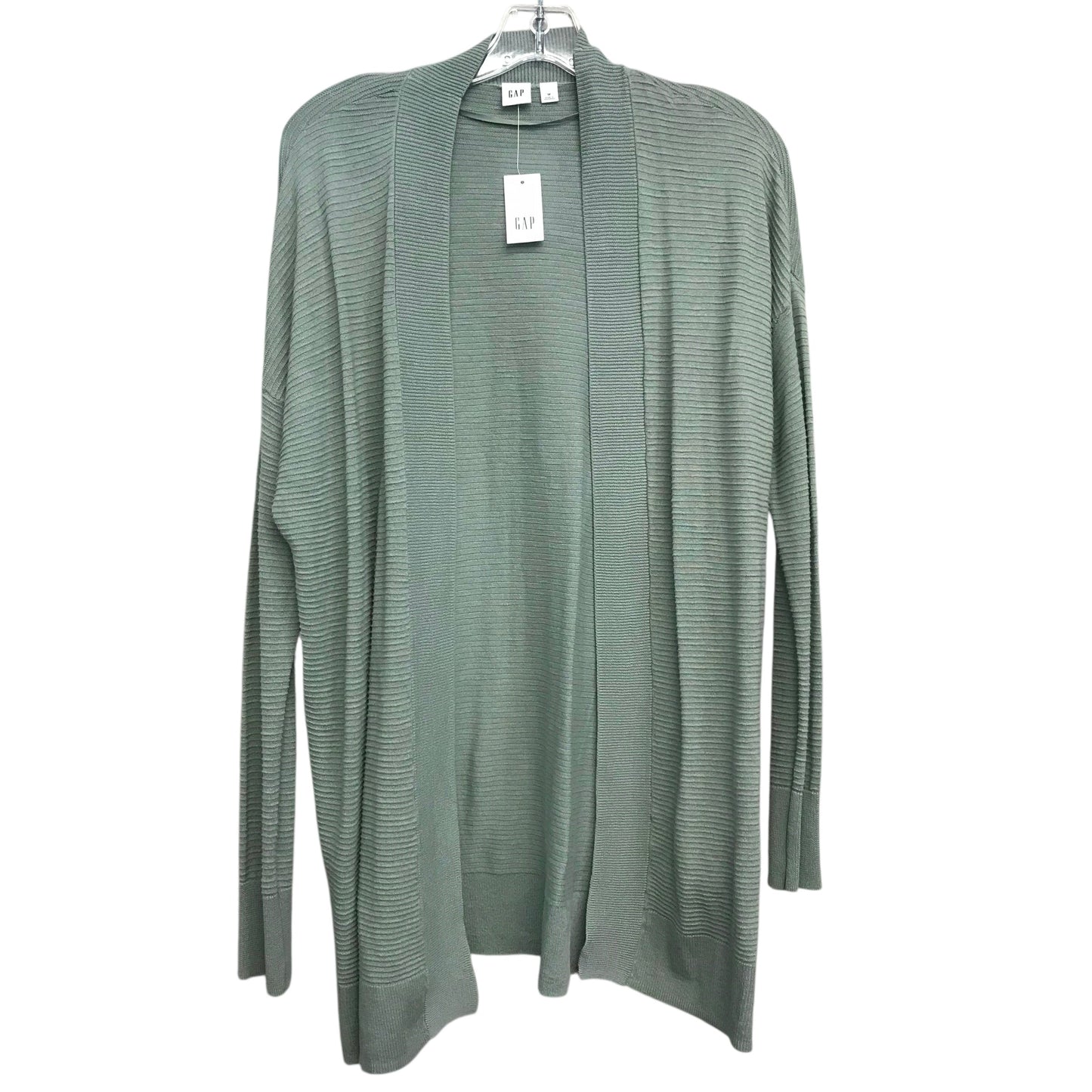 Sweater Cardigan By Gap In Green, Size:M