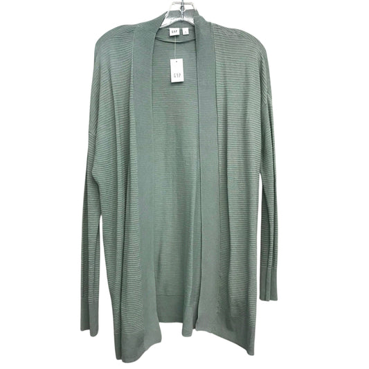 Sweater Cardigan By Gap In Green, Size:M