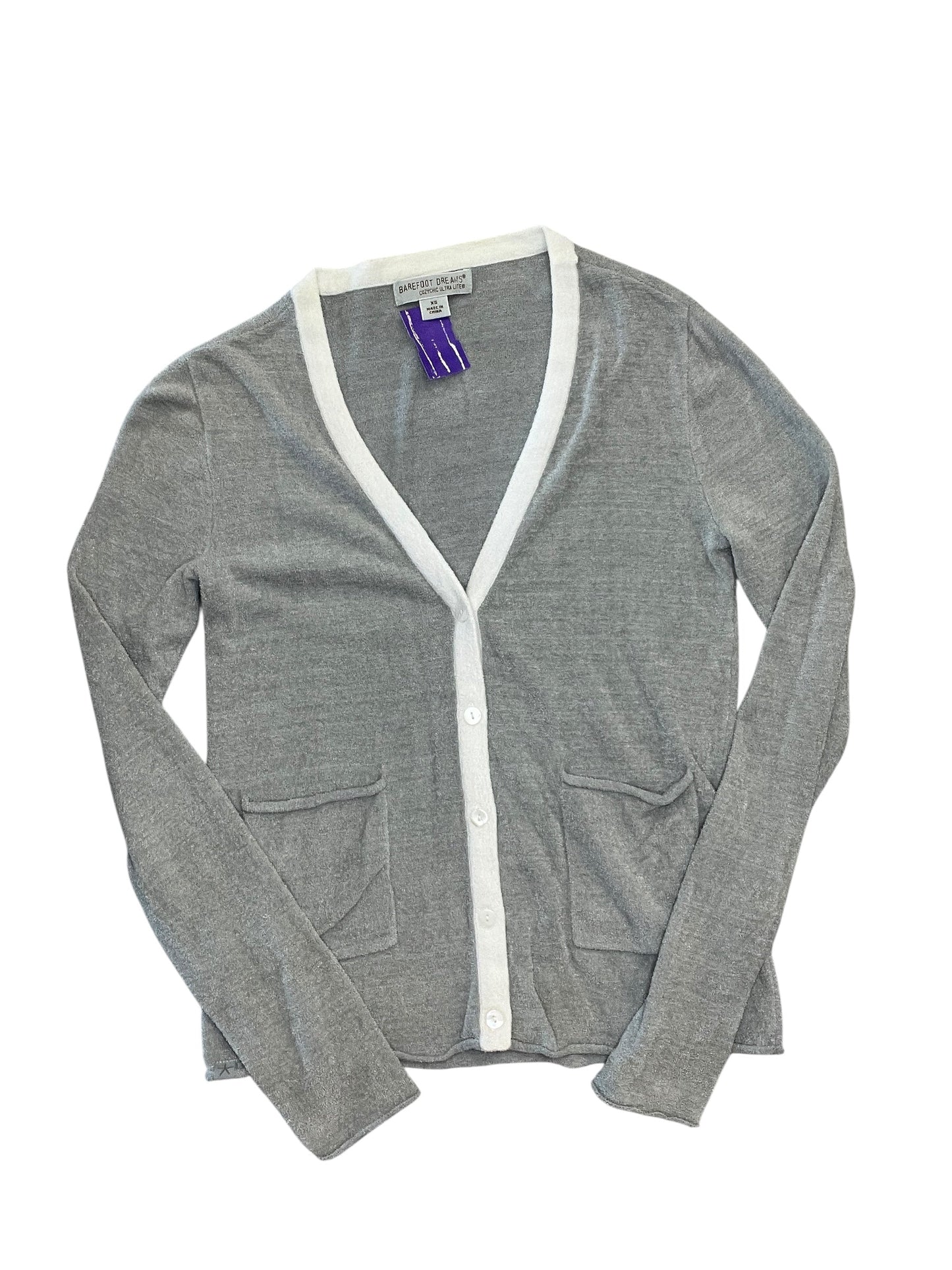 Cardigan By Barefoot Dreams In Grey, Size:Xs