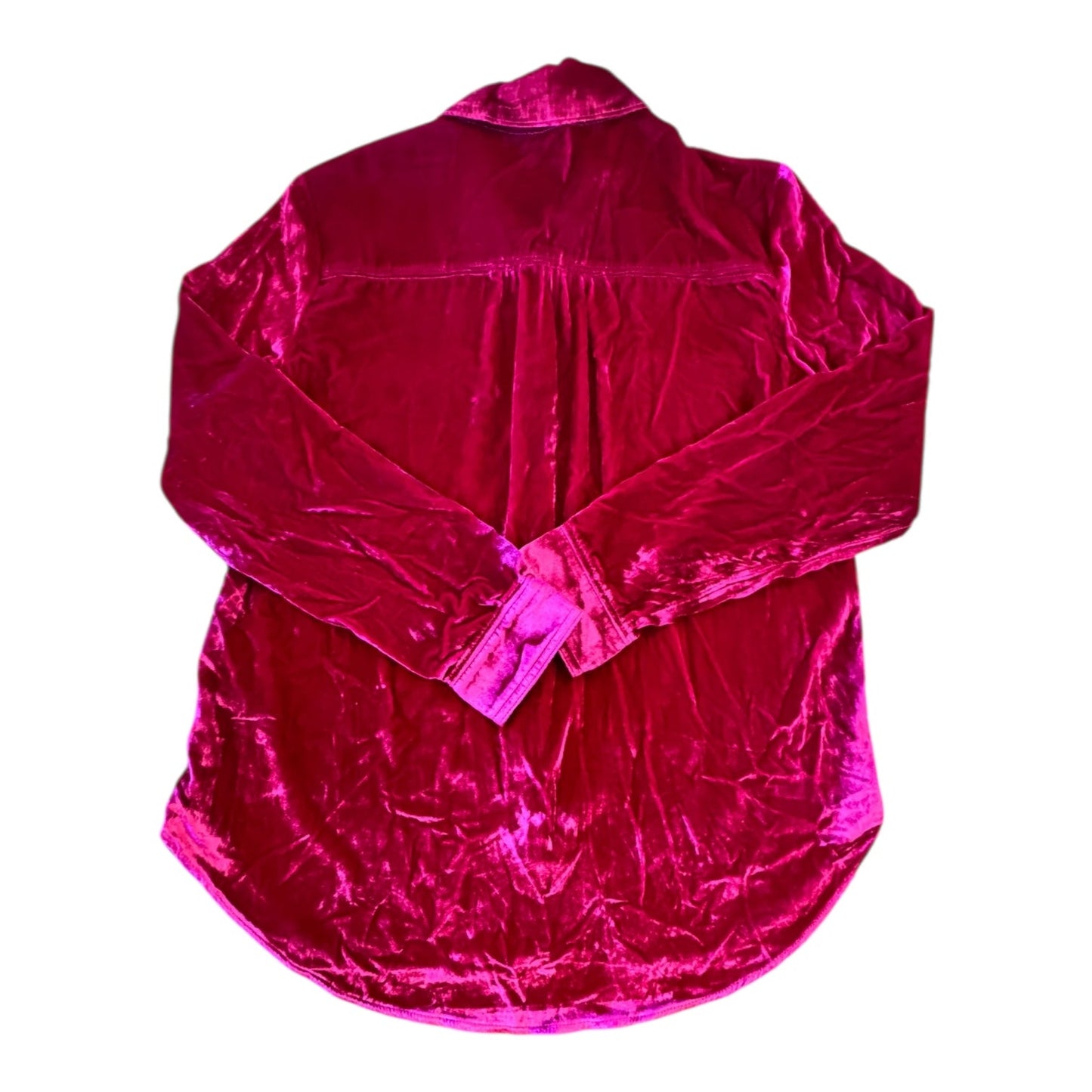 Top Ls By Pilcro In Pink Velvet, Size:S