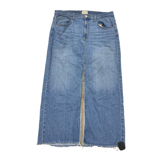 Skirt Midi By Universal Thread In Blue Denim, Size:14