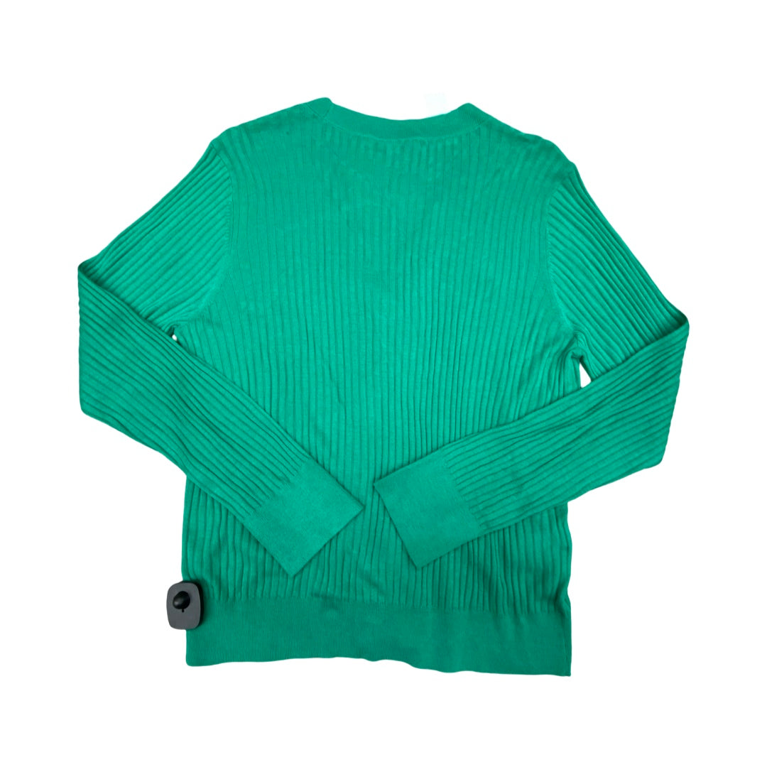 Sweater Cardigan By Loft In Green, Size:Xl