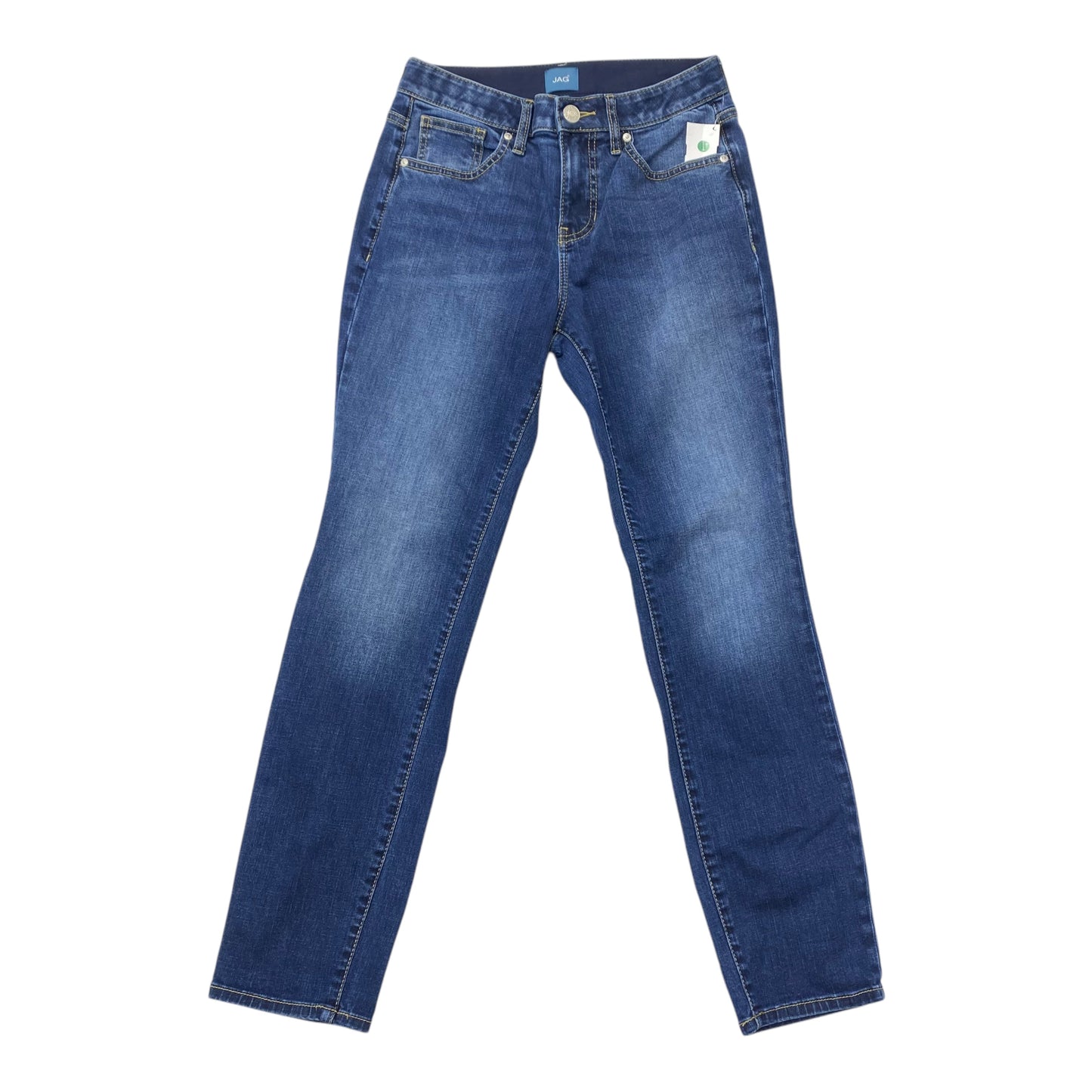Jeans Straight By Jag In Blue Denim, Size:4