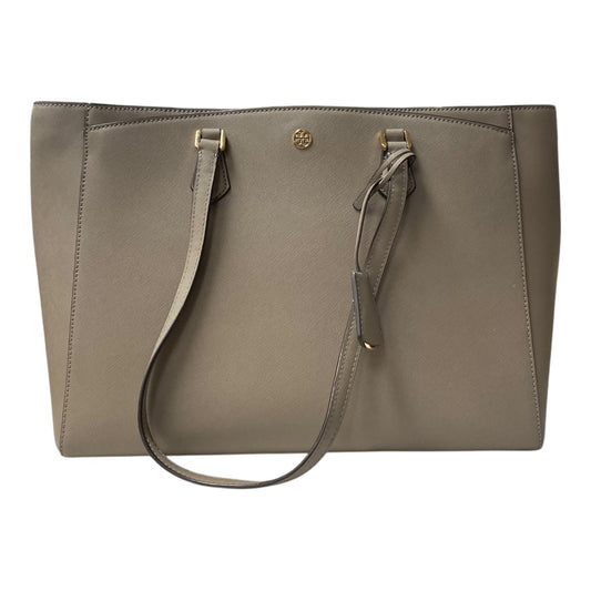 Handbag Designer By Tory Burch In Taupe, Size:Large