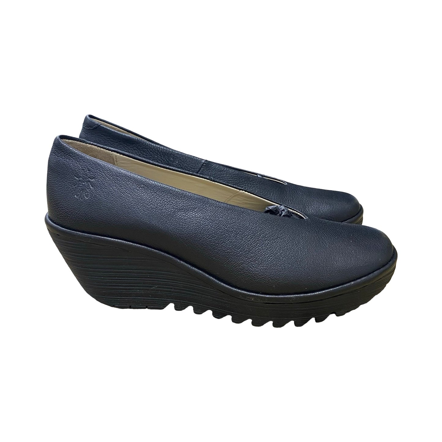 Shoes Heels Wedge By Fly London In Black, Size:9