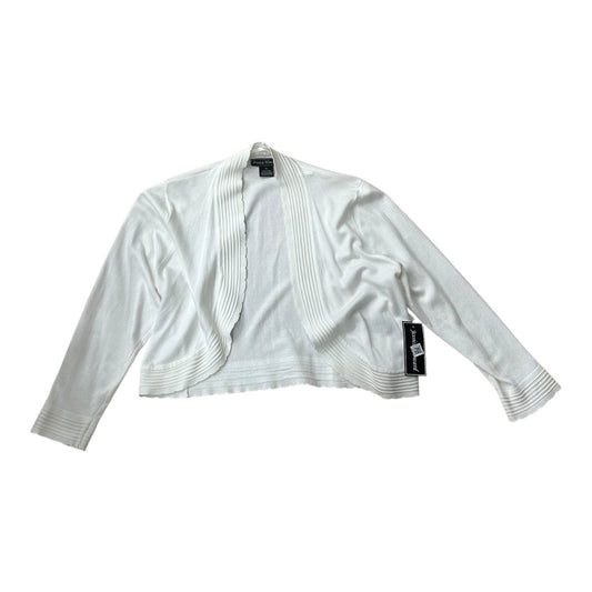 Sweater Cardigan By Jessica Howard In White, Size:M