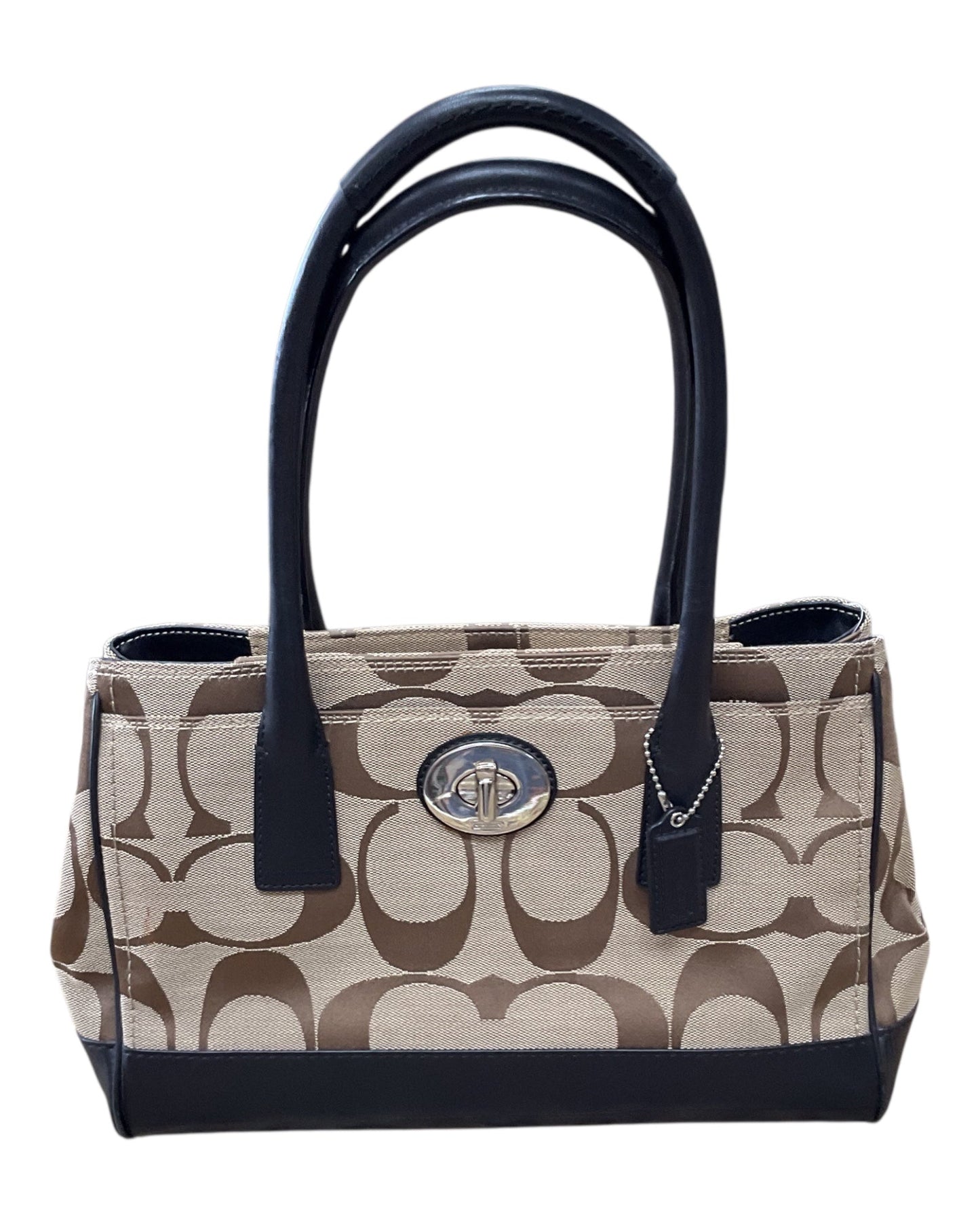 Handbag Designer By Coach In Black, Size:Medium