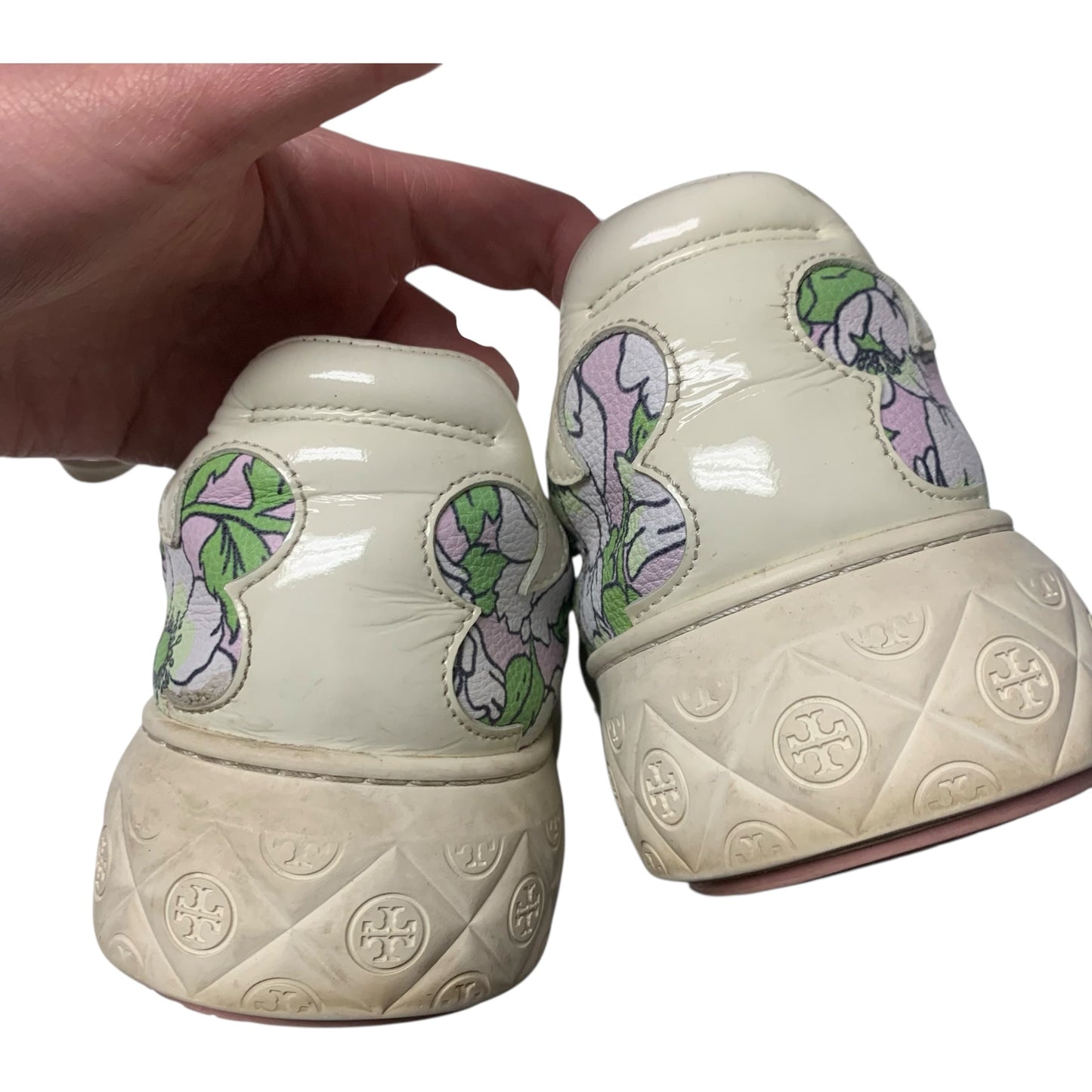 Shoes Designer By Tory Burch In Floral Print, Size: 9.5