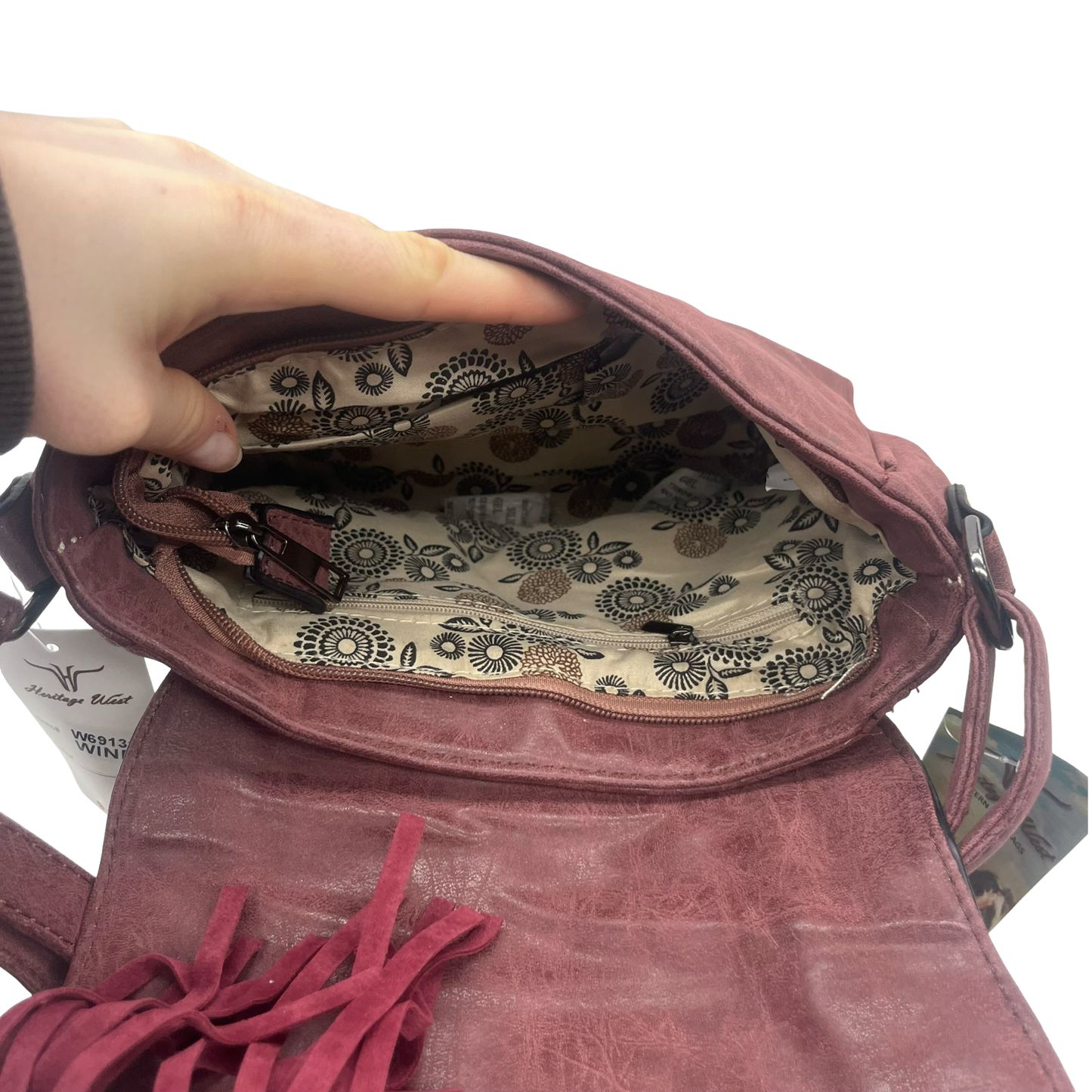 Crossbody By Clothes Mentor In Red, Size:Medium