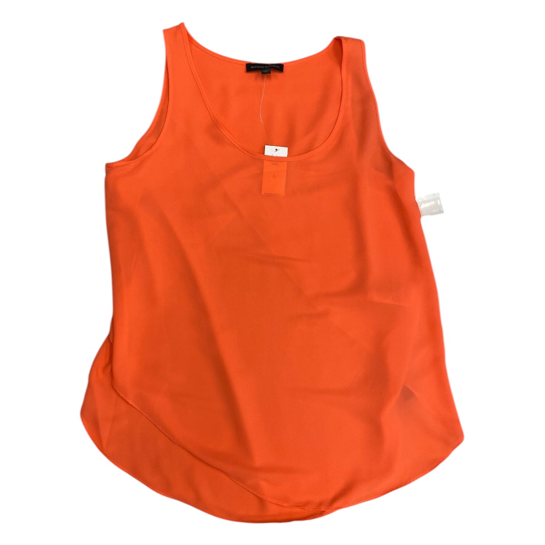 Top Sleeveless By Banana Republic In Orange, Size:S