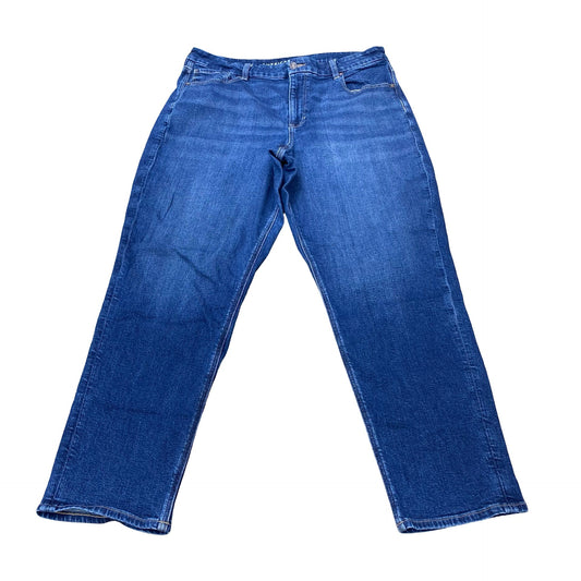 Jeans Boyfriend By American Eagle In Blue, Size:18