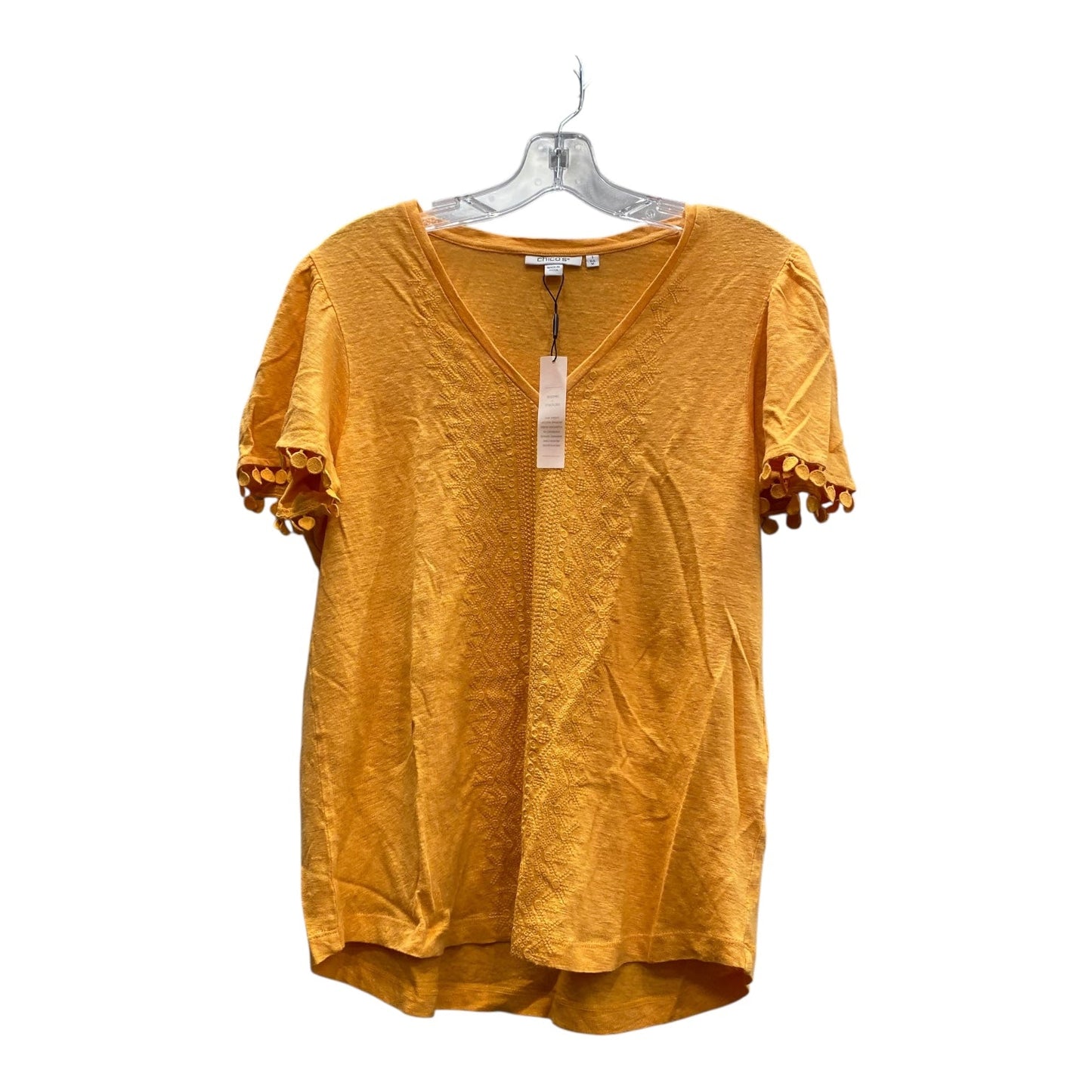 Top Ss By Chicos In Orange, Size:L