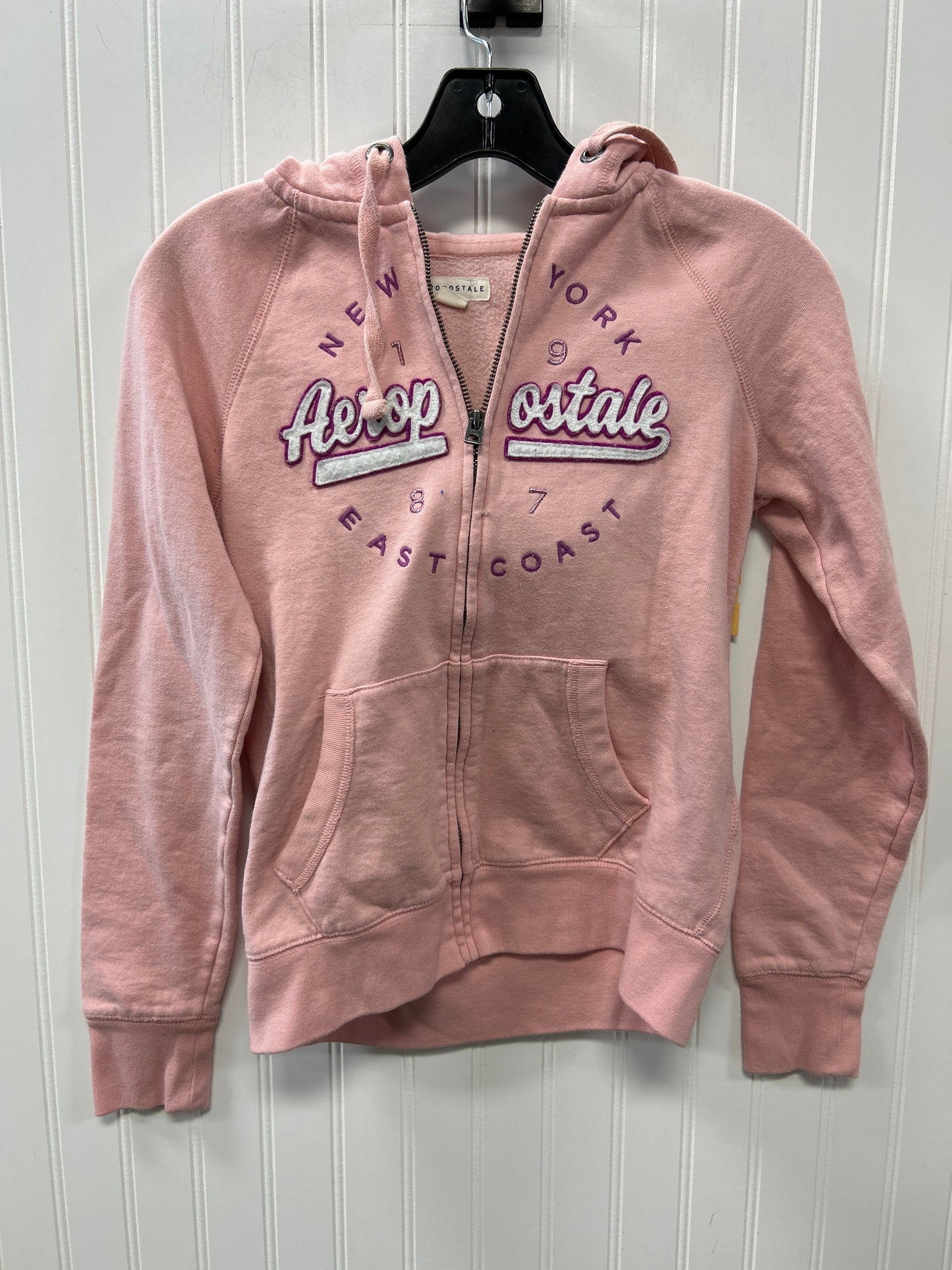 Sweatshirt Hoodie By Aeropostale In Pink, Size:Xs