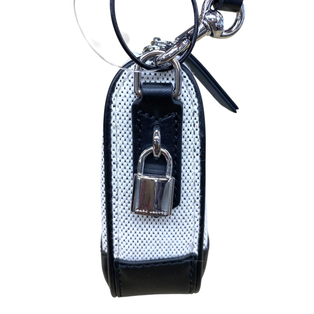 Handbag Luxury Designer By Marc Jacobs In Black & Grey, Size:Small