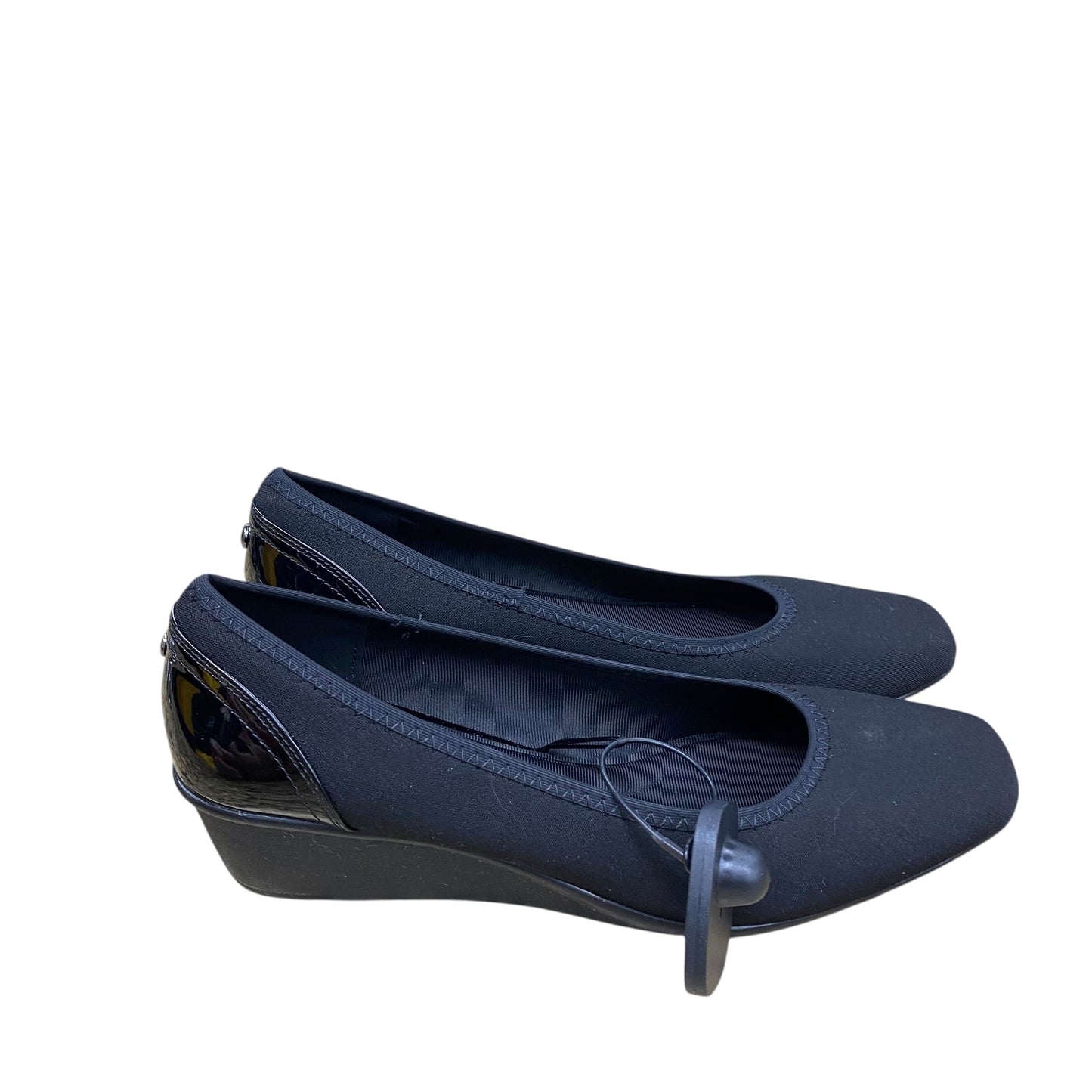 Shoes Heels Wedge By Anne Klein In Black, Size:7.5