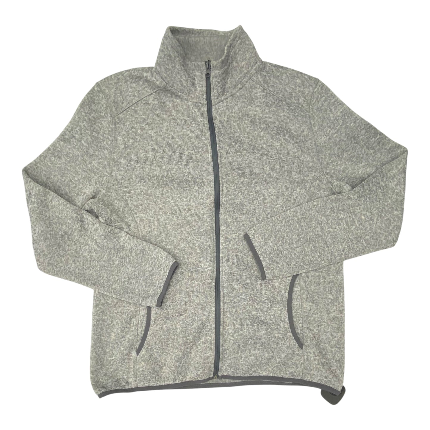 Jacket Fleece By Eddie Bauer In Grey, Size:Xlp