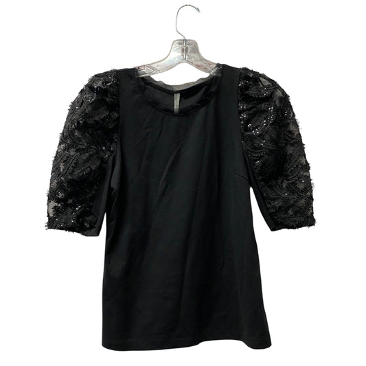 Top Ss By Anthropologie In Black, Size:Xs