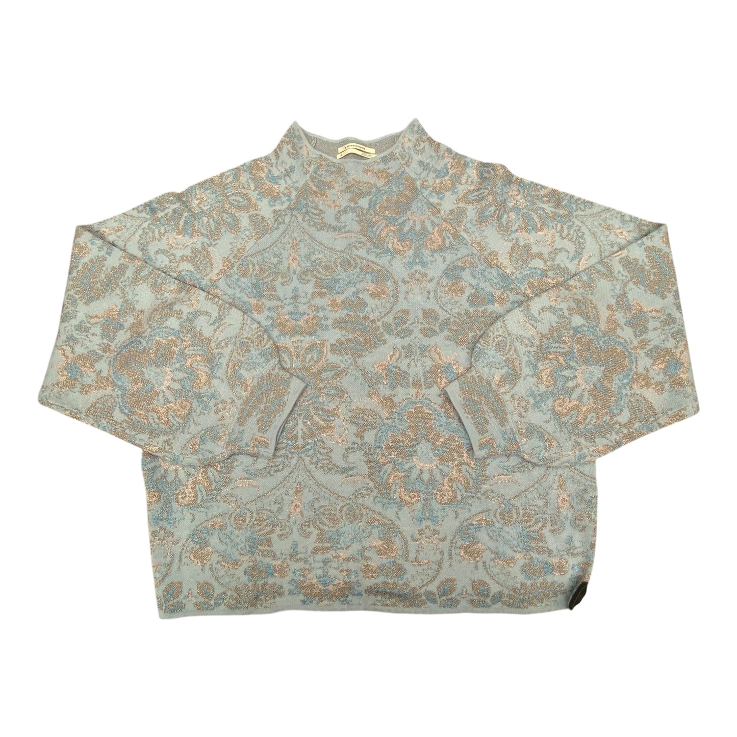 Sweater By Anthropologie In Blue & Silver, Size:Xl