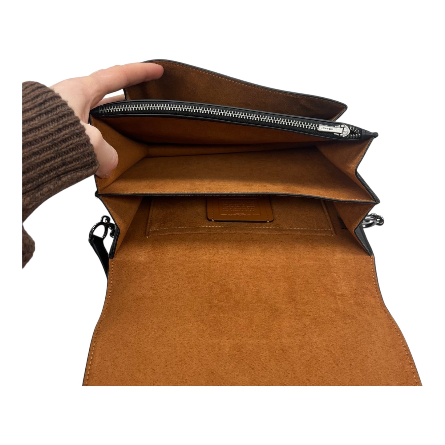 Crossbody Designer By Coach In Black, Size:Medium