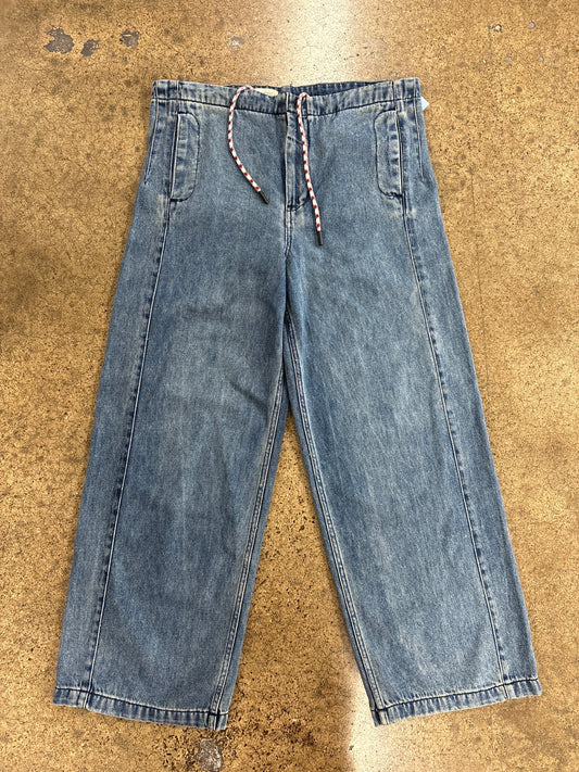 Jeans Wide Leg By Pilcro In Blue Denim, Size:12