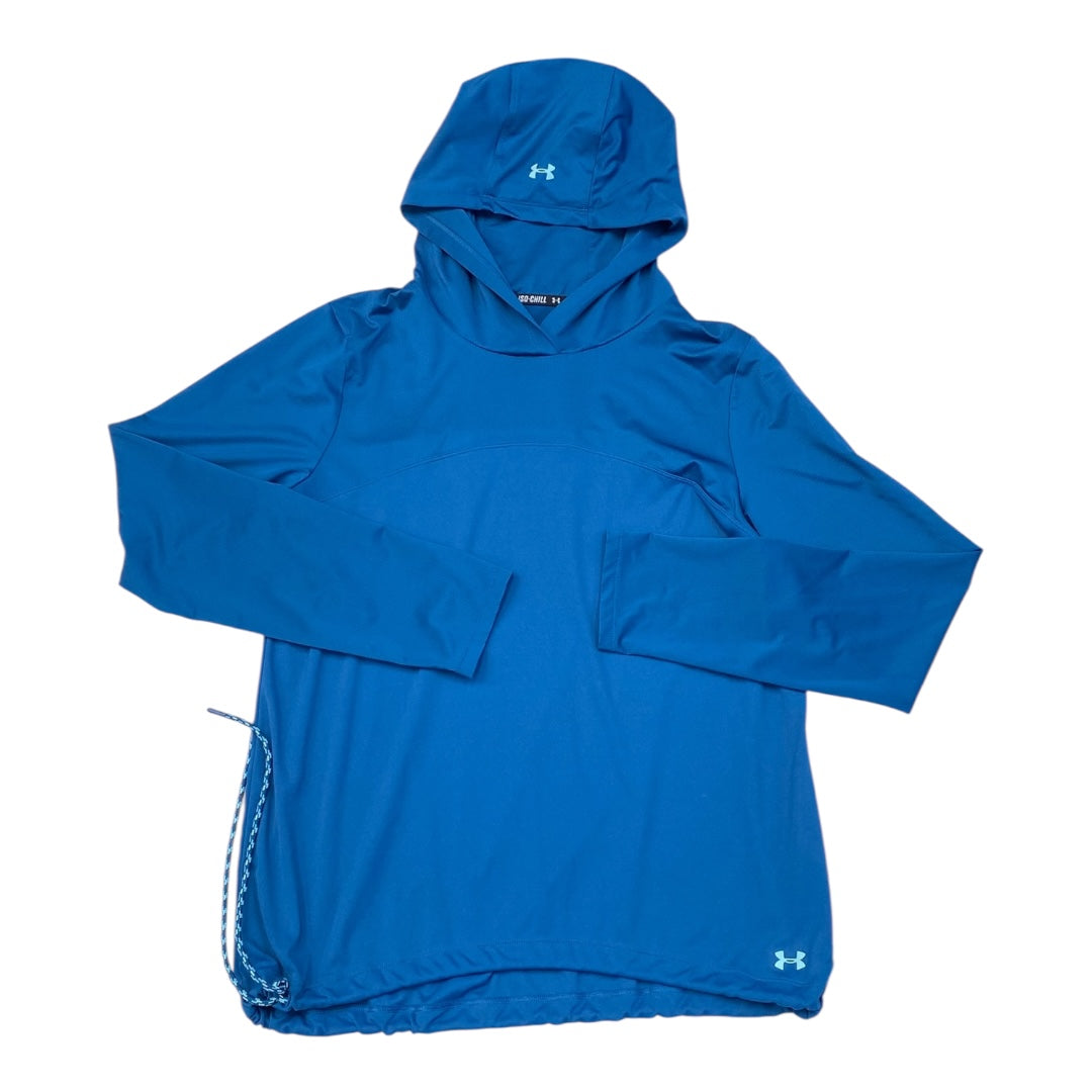 Athletic Sweatshirt Hoodie By Under Armour In Blue, Size:L
