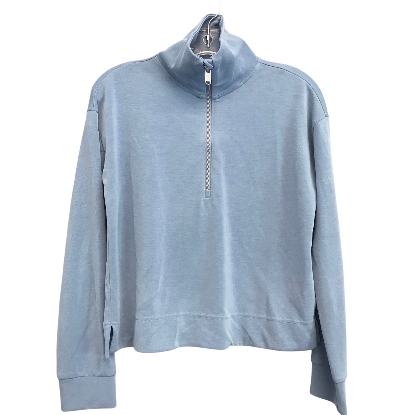 Athletic Top Ls Collar By Athleta In Blue, Size:Xs