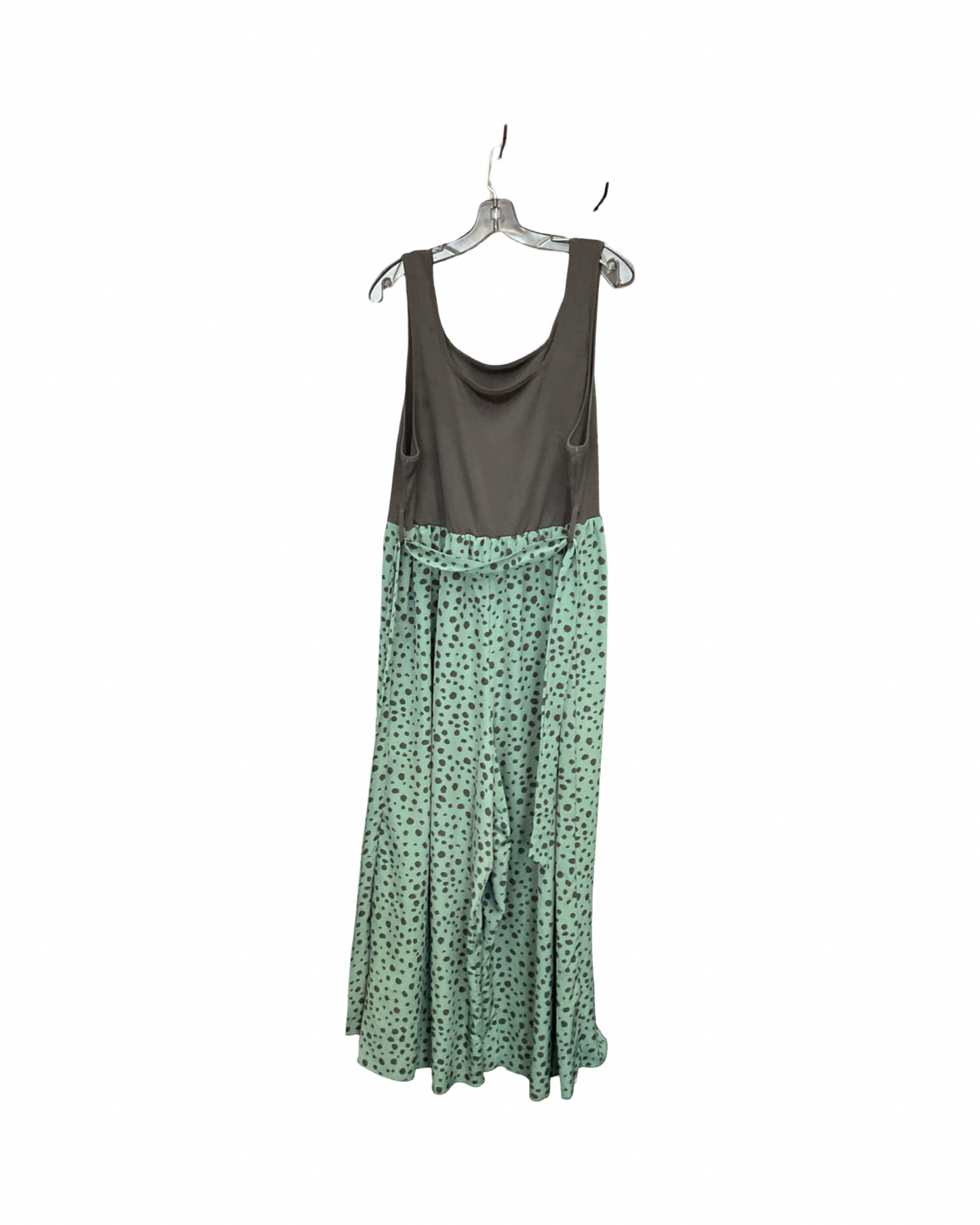 Jumpsuit By Shein In Black & Green, Size:3X