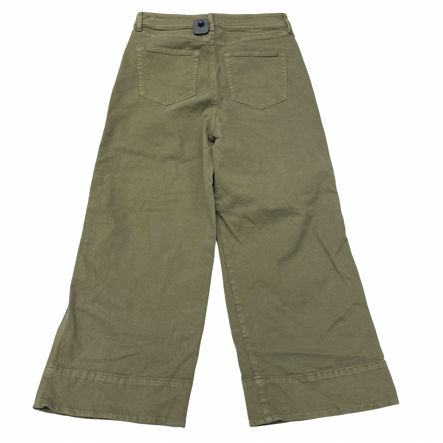 Jeans Wide Leg By Loft In Green Denim, Size:8