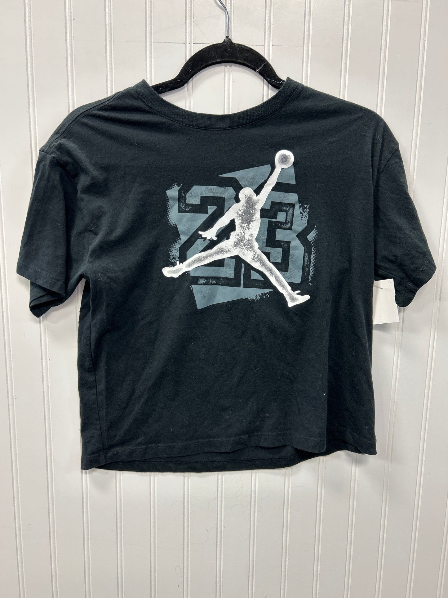 Athletic Top Ss By Jordan In Black, Size:M
