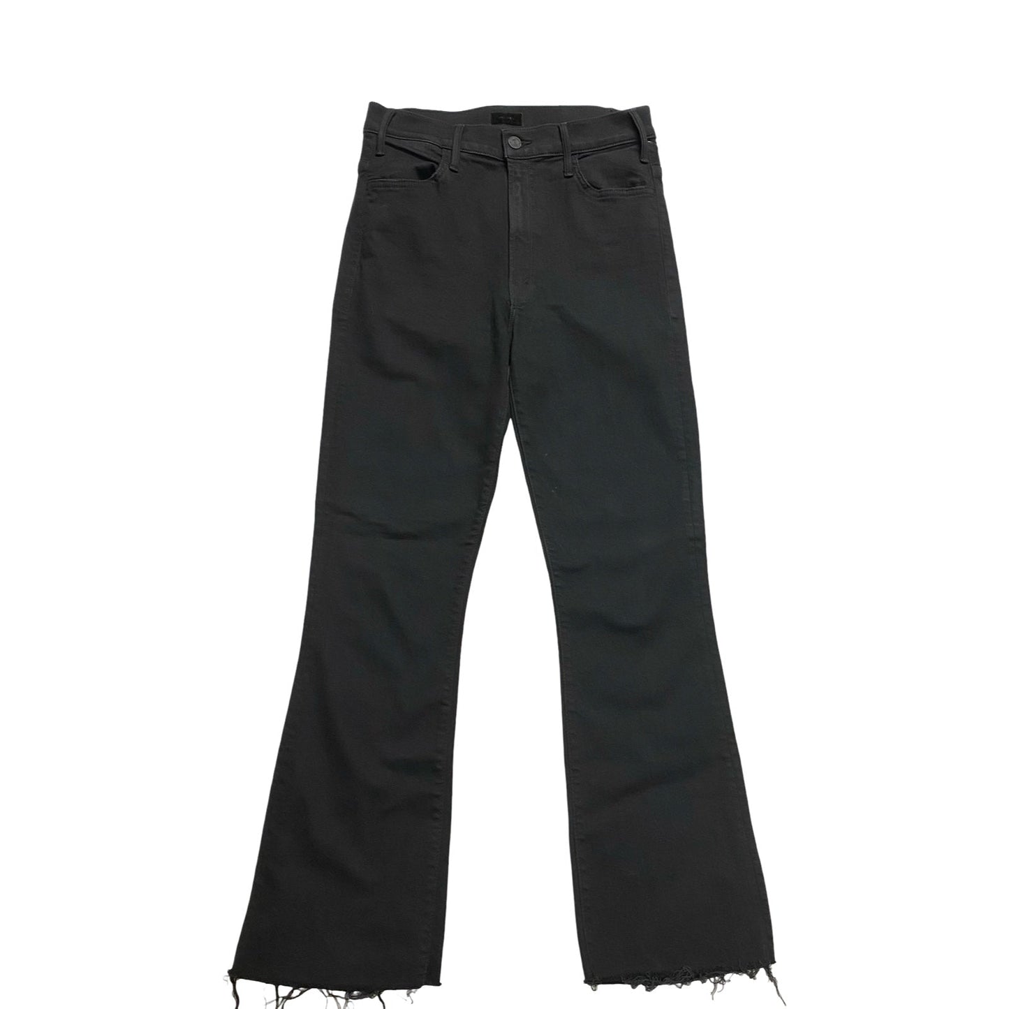 Jeans Flared By Mother In Black Denim, Size:4