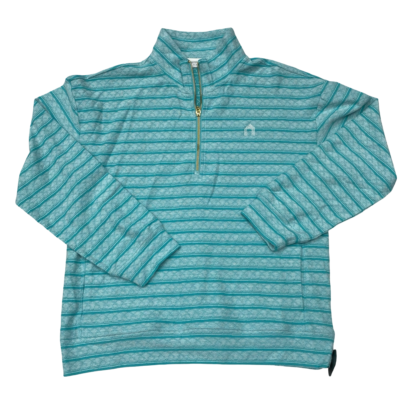 Sweater By Cabana Life In Striped Pattern, Size:L