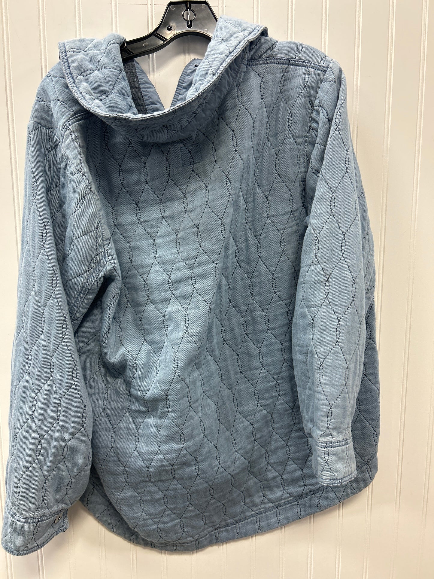 Jacket Denim By J. Jill In Blue Denim, Size:Xl